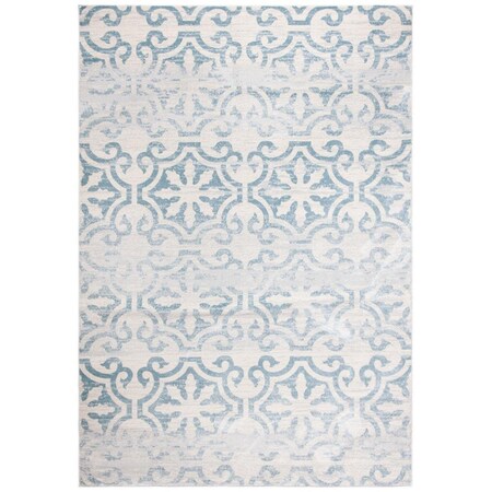 Safavieh 4 x 6 ft. Isabella Rectangle Power Loomed RugTurquoise & Ivory ISA956K-4